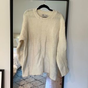 Zara fuzzy oversized sweater